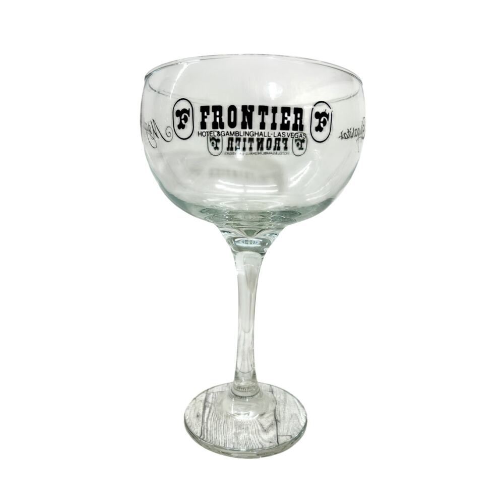 VTG Jumbo Frontier Hotel & Casino Las Vegas Margarita Glass - 10+ Inches Tall
